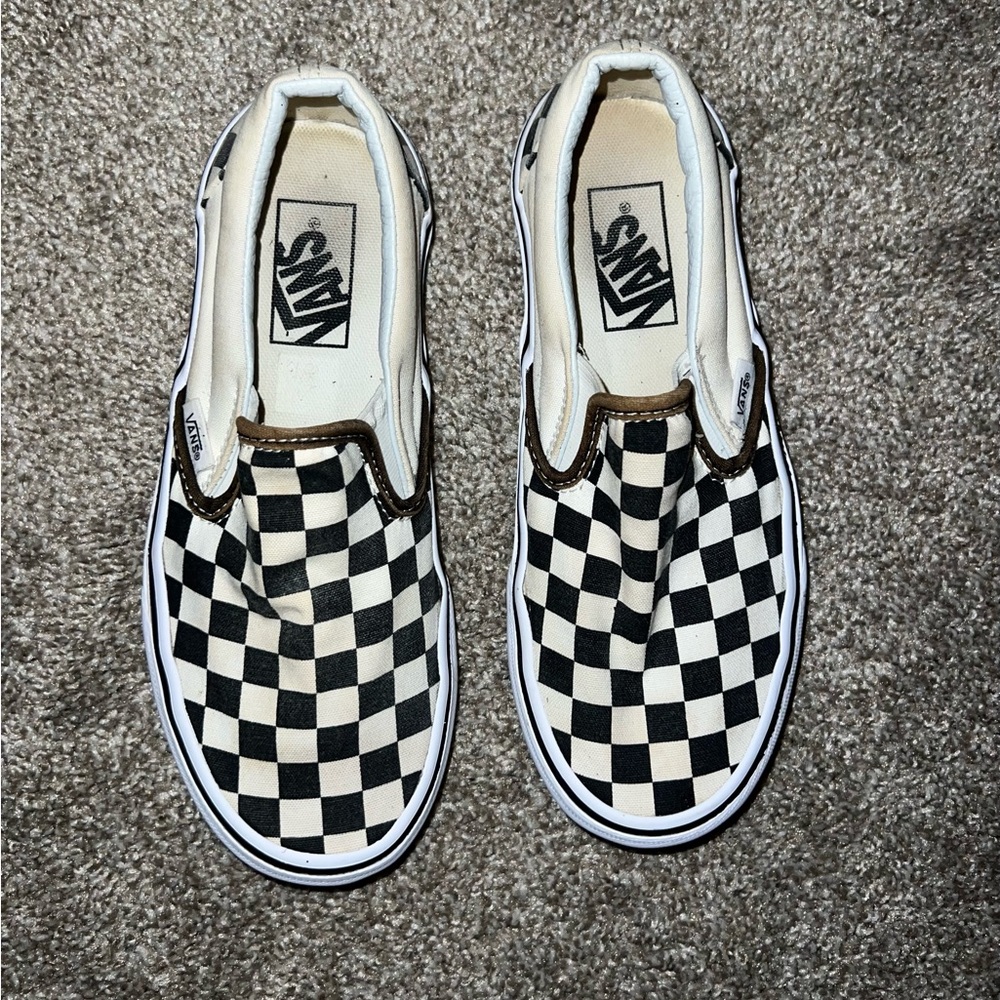 Black and White Checkered Vans